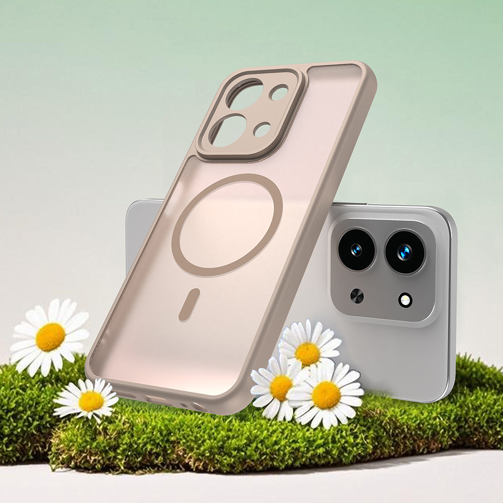 Étui MagSafe pour Xiaomi Redmi 15C 5G / 15C 4G, Techsuit, HaloFrost II, Doré