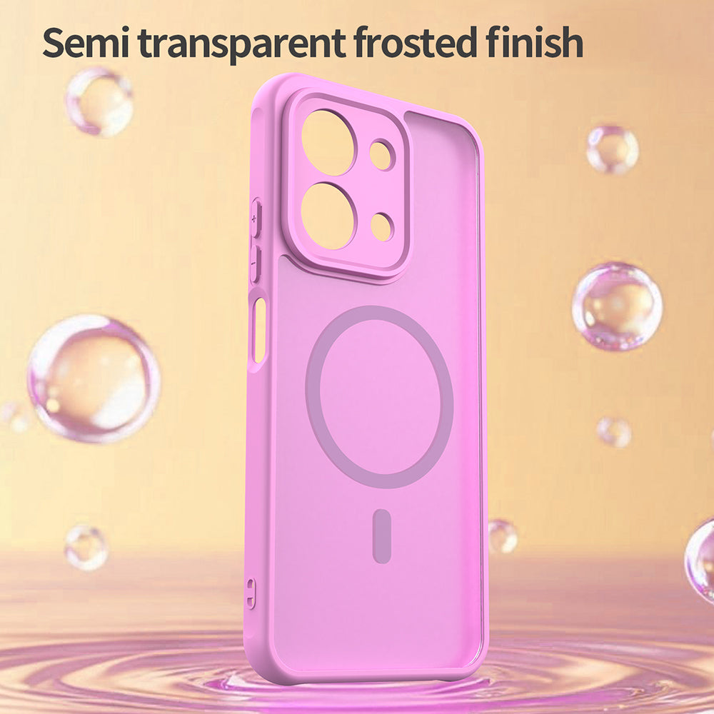 Étui MagSafe pour Xiaomi Redmi 15C 5G / 15C 4G, Techsuit, HaloFrost II, Rose