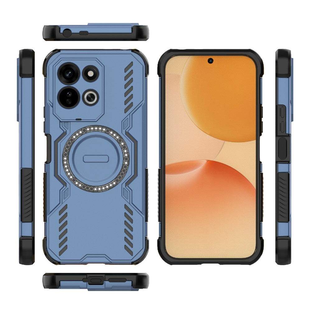 Coque MagSafe pour Xiaomi Redmi 17 5G / 17 4G, Techsuit, ArmorMag, bleue