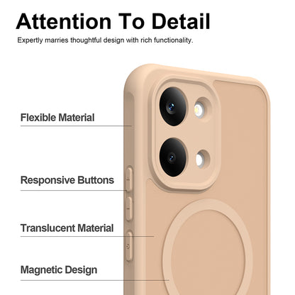 Coque MagSafe pour Xiaomi Redmi 17 5G / 17 4G, Techsuit, HaloFrost II, dorée
