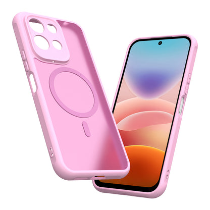 Coque MagSafe pour Xiaomi Redmi 17 5G / 17 4G, Techsuit, HaloFrost II, Rose