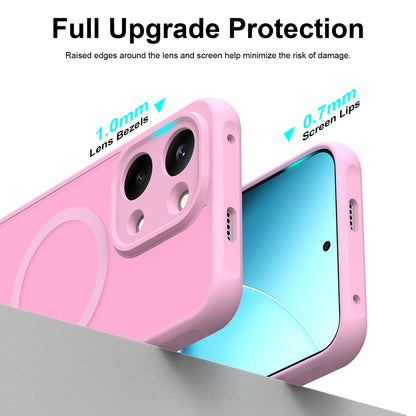 Coque MagSafe pour Xiaomi Redmi 17 5G / 17 4G, Techsuit, HaloFrost II, Rose