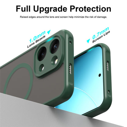 Coque MagSafe pour Xiaomi Redmi 17 5G / 17 4G, Techsuit, HaloFrost II, Vert