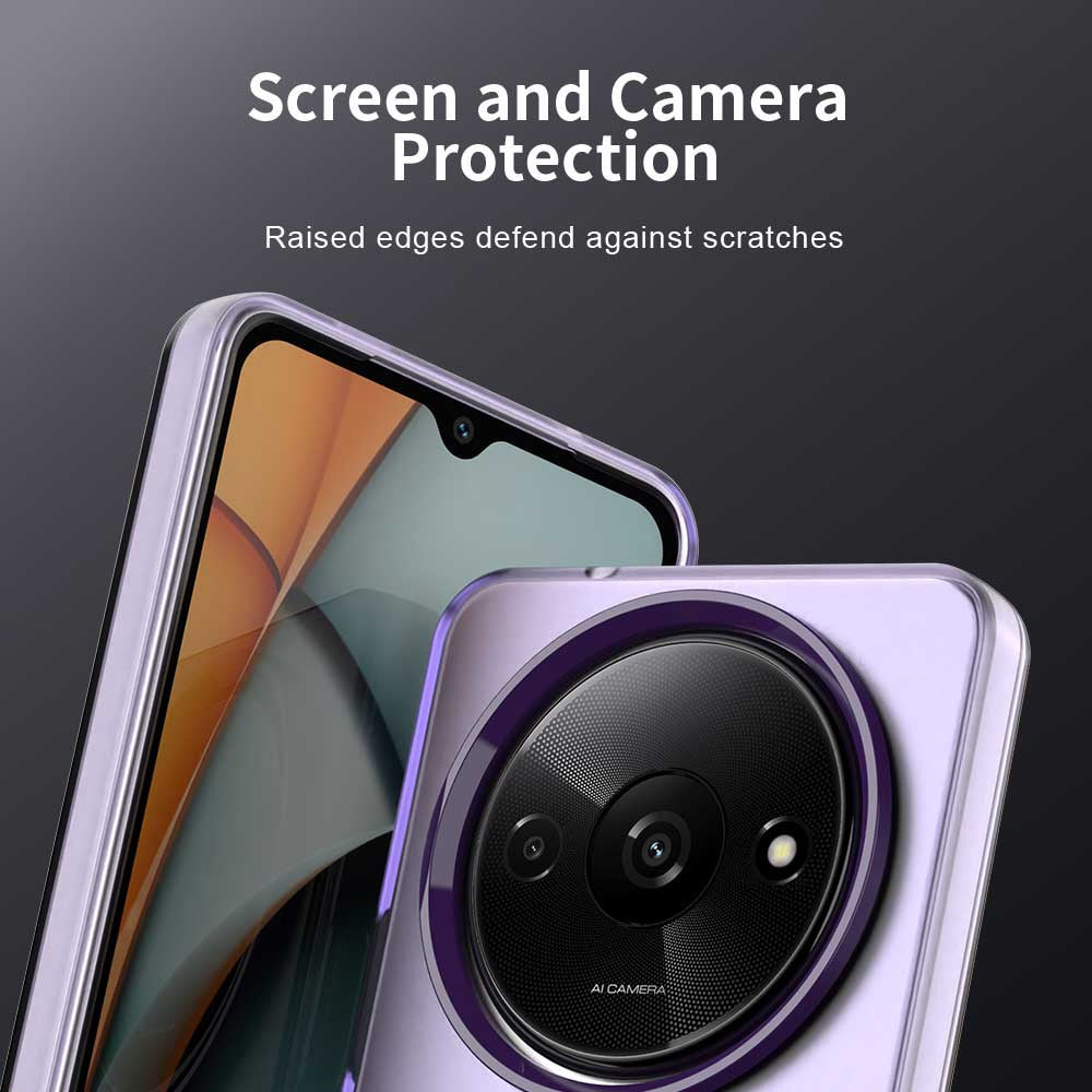 Coque MagSafe pour Xiaomi Redmi A3x / A3, Techsuit, CandyCase, Violet