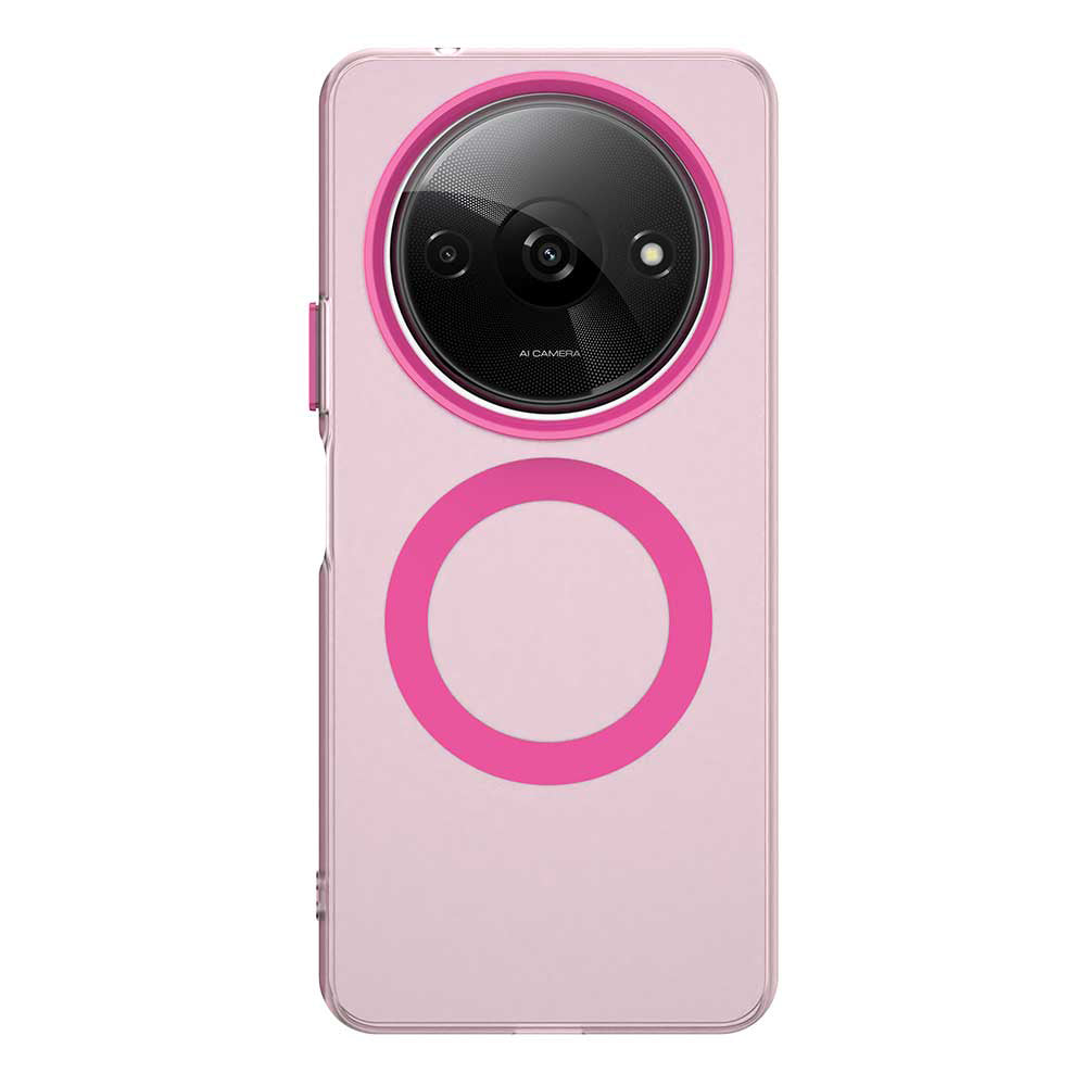 Coque MagSafe pour Xiaomi Redmi A3x / A3, Techsuit, CandyCase, Rose