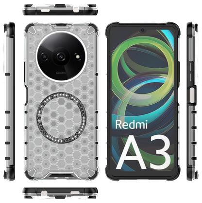 MagSafe Case for Xiaomi Redmi A3x / A3, Techsuit, HoneyComb Shield, White