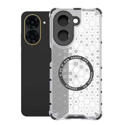 MagSafe Case for Xiaomi Redmi A5 4G (Regional), Techsuit, HoneyComb Shield, White