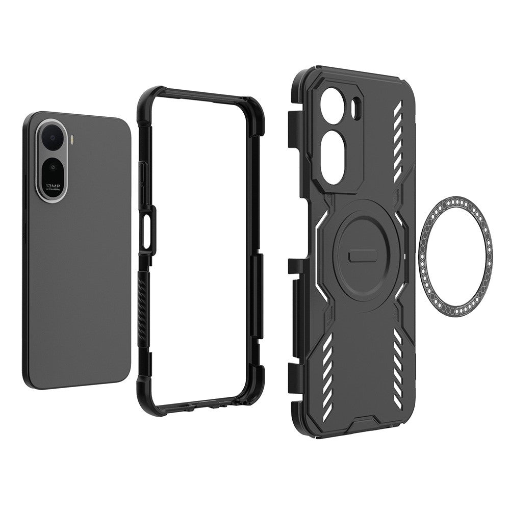 Coque MagSafe pour Xiaomi Redmi A7 Pro 4G, Techsuit, ArmorMag, Bleue