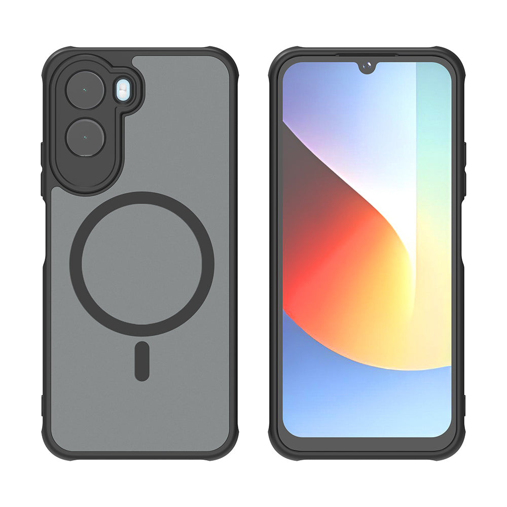 Coque MagSafe pour Xiaomi Redmi A7 Pro 4G, Techsuit, HaloFrost II, Noire