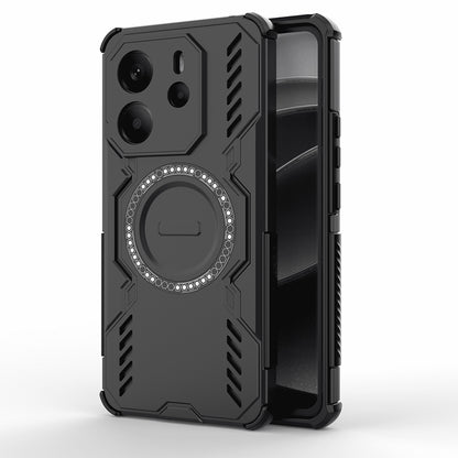 Coque MagSafe pour Xiaomi Redmi Note 14 4G (Régional), Techsuit, ArmorMag, Noire