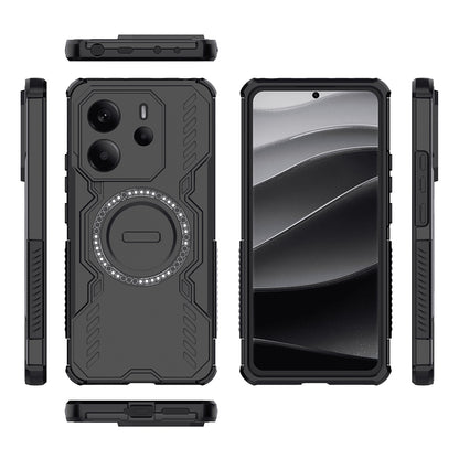Coque MagSafe pour Xiaomi Redmi Note 14 4G (Régional), Techsuit, ArmorMag, Noire