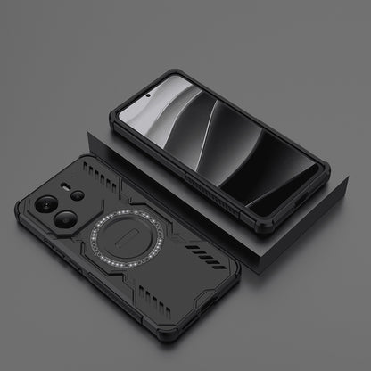 Coque MagSafe pour Xiaomi Redmi Note 14 4G (Régional), Techsuit, ArmorMag, Noire