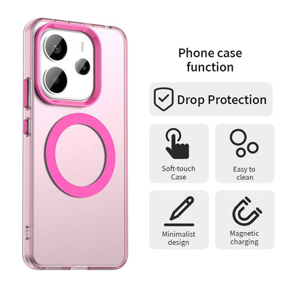 Coque MagSafe pour Xiaomi Redmi Note 14 4G (Standard), Techsuit, CandyCase, Rose