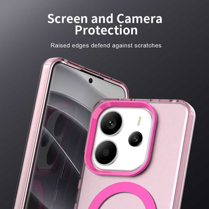 Coque MagSafe pour Xiaomi Redmi Note 14 4G (Standard), Techsuit, CandyCase, Rose