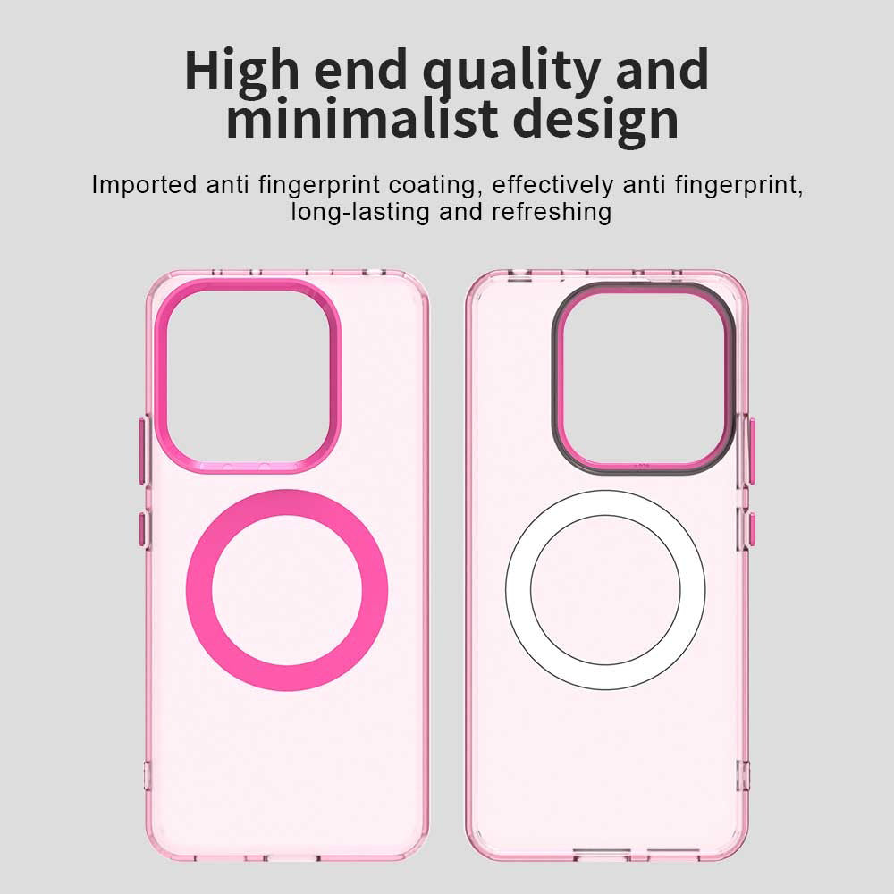 Coque MagSafe pour Xiaomi Redmi Note 14 4G (Standard), Techsuit, CandyCase, Rose