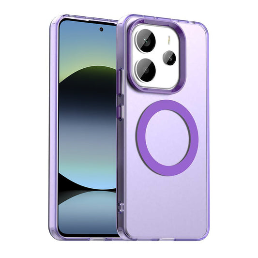 Coque MagSafe pour Xiaomi Redmi Note 14 5G, Techsuit, CandyCase, Violet