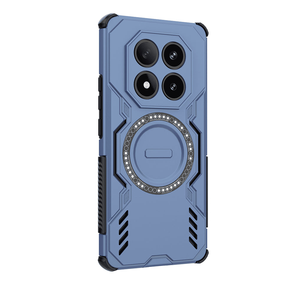 MagSafe Case for Xiaomi Redmi Note 14 Pro 4G, Techsuit, ArmorMag, Blue