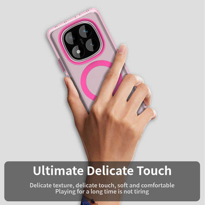 Coque MagSafe pour Xiaomi Redmi Note 14 Pro 4G, Techsuit, CandyCase, Rose