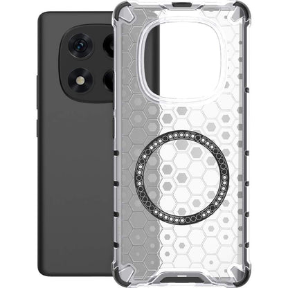 Coque MagSafe pour Xiaomi Redmi Note 14 Pro 4G, Techsuit, HoneyComb Shield, Blanche
