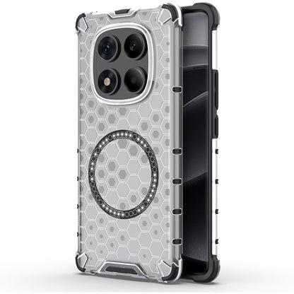Coque MagSafe pour Xiaomi Redmi Note 14 Pro 4G, Techsuit, HoneyComb Shield, Blanche