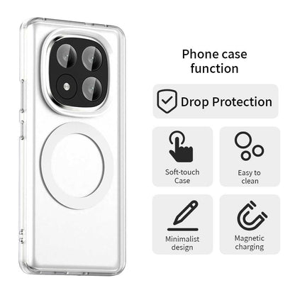 Coque MagSafe pour Xiaomi Redmi Note 14 Pro+ 5G, Techsuit, CandyCase, Blanche