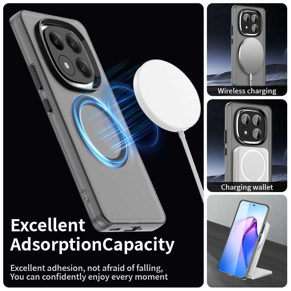 Coque MagSafe pour Xiaomi Redmi Note 14 Pro+ 5G, Techsuit, CandyCase, Noire