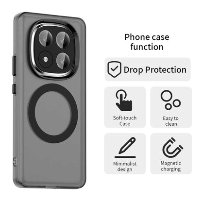 Coque MagSafe pour Xiaomi Redmi Note 14 Pro+ 5G, Techsuit, CandyCase, Noire