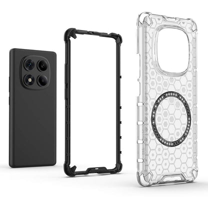 Coque MagSafe pour Xiaomi Redmi Note 14 Pro+ 5G, Techsuit, HoneyComb Shield, Blanche