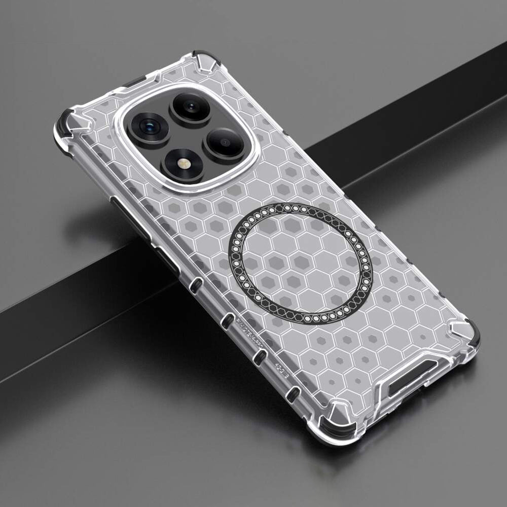Coque MagSafe pour Xiaomi Redmi Note 14 Pro+ 5G, Techsuit, HoneyComb Shield, Blanche