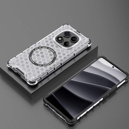 Coque MagSafe pour Xiaomi Redmi Note 14 Pro+ 5G, Techsuit, HoneyComb Shield, Blanche