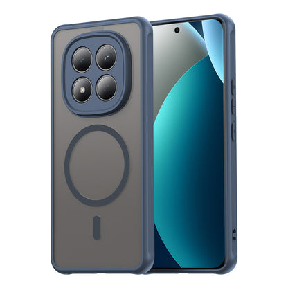 Étui MagSafe pour Xiaomi Redmi Note 15 Pro 4G, Techsuit, HaloFrost II, Bleu Marine