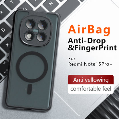 Étui MagSafe pour Xiaomi Redmi Note 15 Pro 4G, Techsuit, PureFrost, Noir Satiné