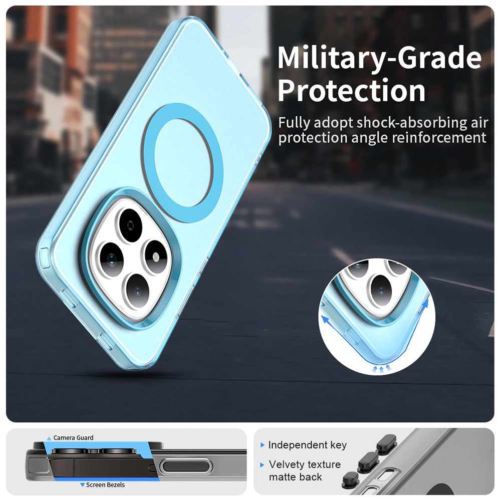 Étui MagSafe pour Xiaomi Redmi Note 15 Pro 5G, Techsuit, CandyCase, Bleu