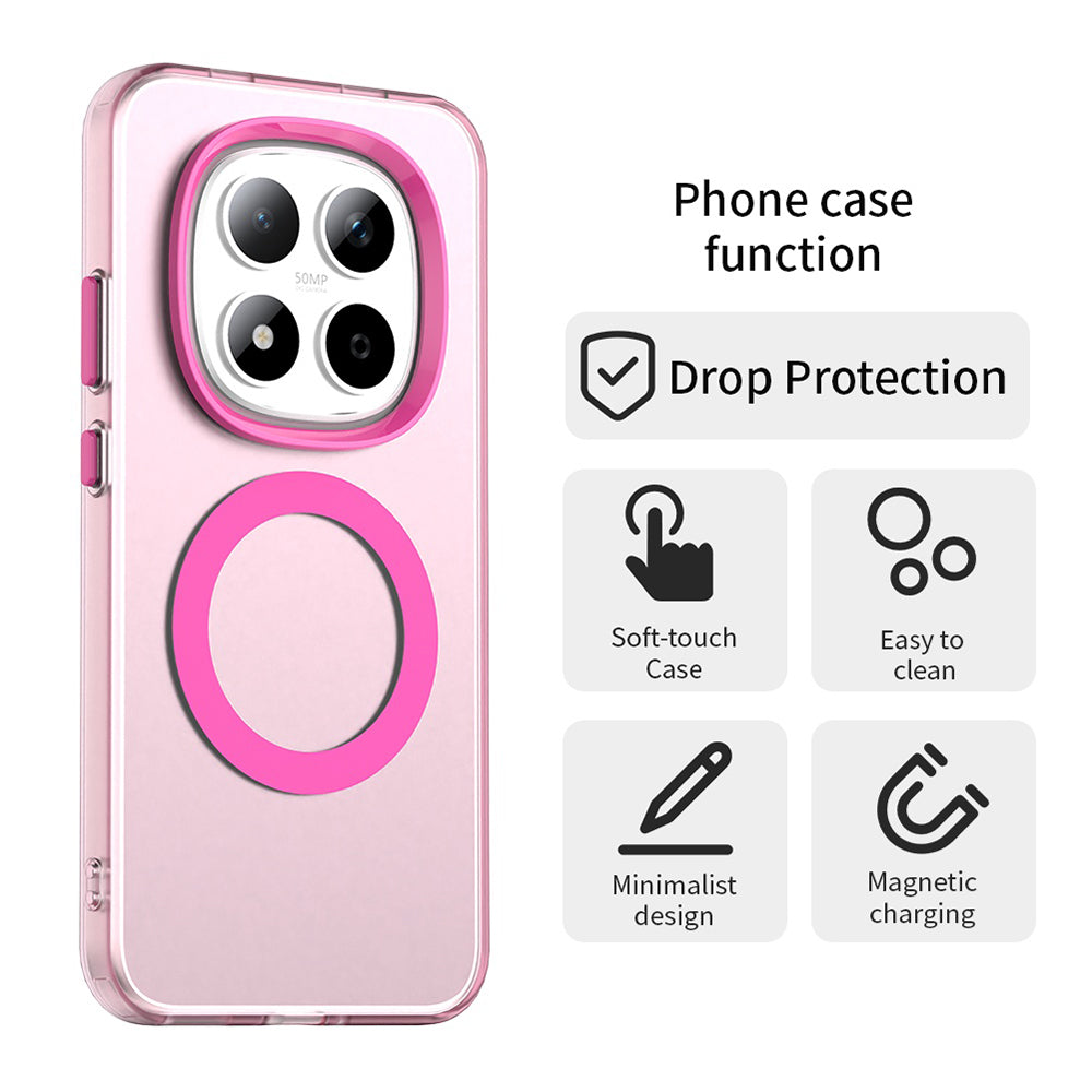 Étui MagSafe pour Xiaomi Redmi Note 15 Pro 5G, Techsuit, CandyCase, Rose