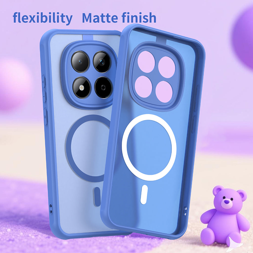 Étui MagSafe pour Xiaomi Redmi Note 15 Pro 5G, Techsuit, HaloFrost II, Bleu