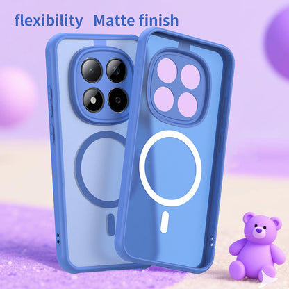 Étui MagSafe pour Xiaomi Redmi Note 15 Pro 5G, Techsuit, HaloFrost II, Bleu