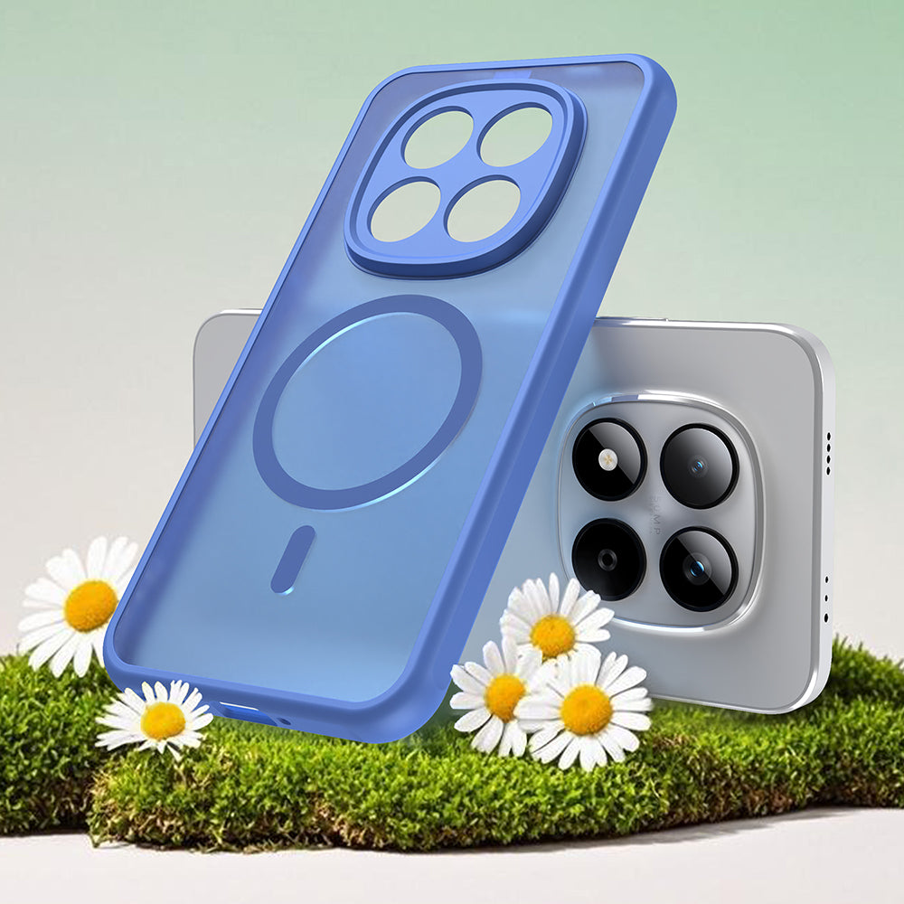 Étui MagSafe pour Xiaomi Redmi Note 15 Pro 5G, Techsuit, HaloFrost II, Bleu