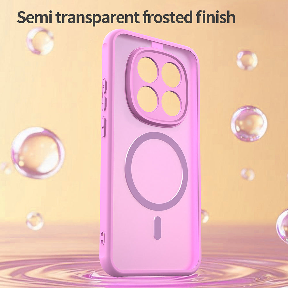 Étui MagSafe pour Xiaomi Redmi Note 15 Pro 5G, Techsuit, HaloFrost II, Rose
