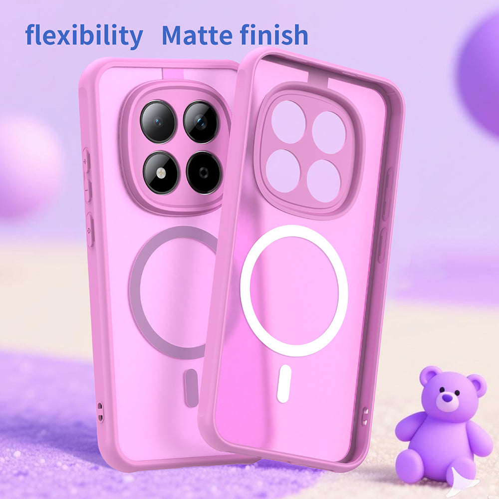 Étui MagSafe pour Xiaomi Redmi Note 15 Pro 5G, Techsuit, HaloFrost II, Rose