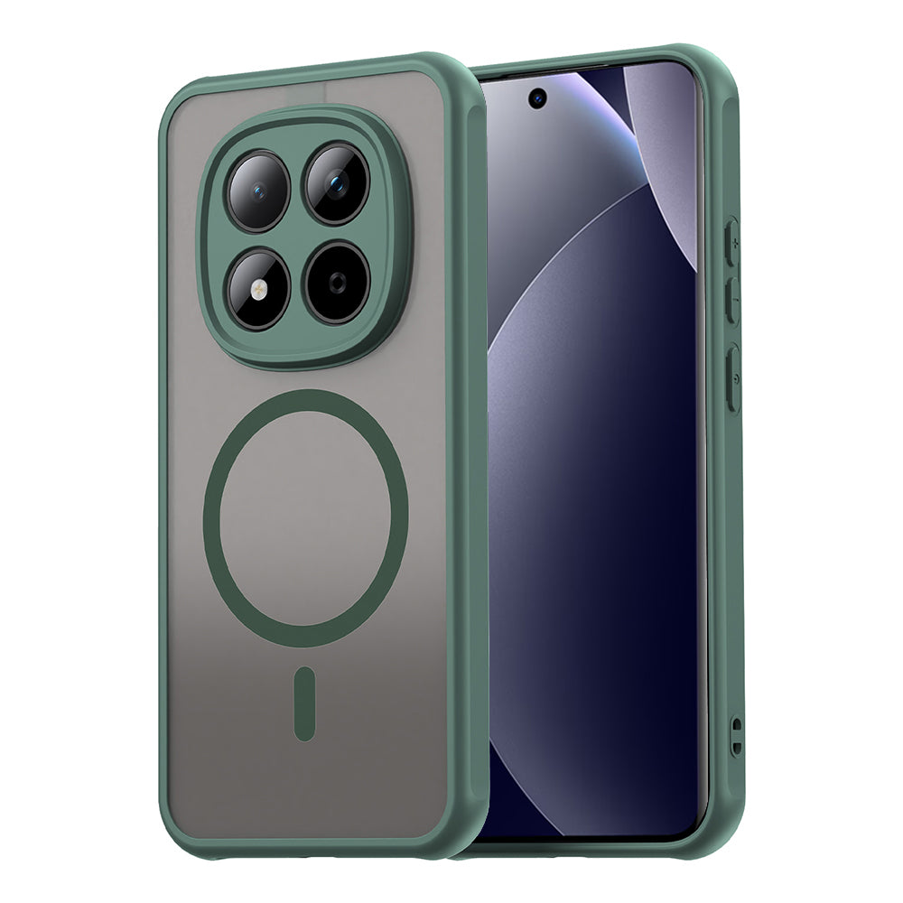 MagSafe Case for Xiaomi Redmi Note 15 Pro 5G, Techsuit, HaloFrost II, Green