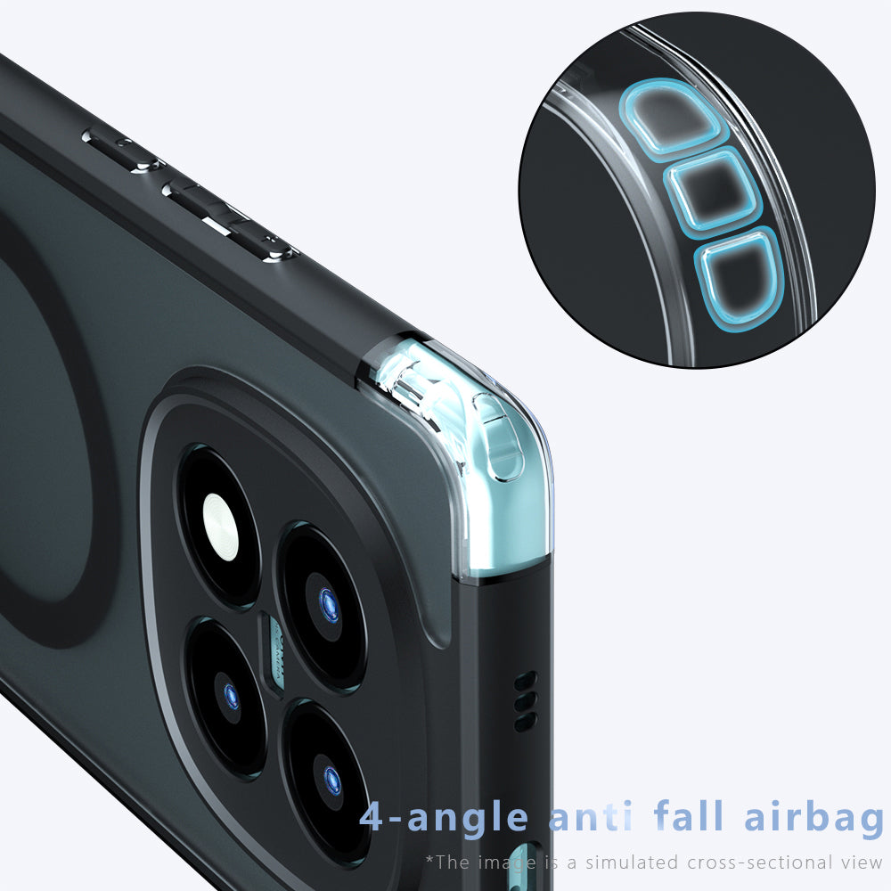 Étui MagSafe pour Xiaomi Redmi Note 15 Pro 5G, Techsuit, PureFrost, Noir Satiné