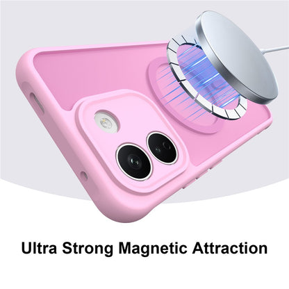 Coque MagSafe pour Xiaomi Redmi Note 17 4G / Note 17 5G, Techsuit, HaloFrost II, rose