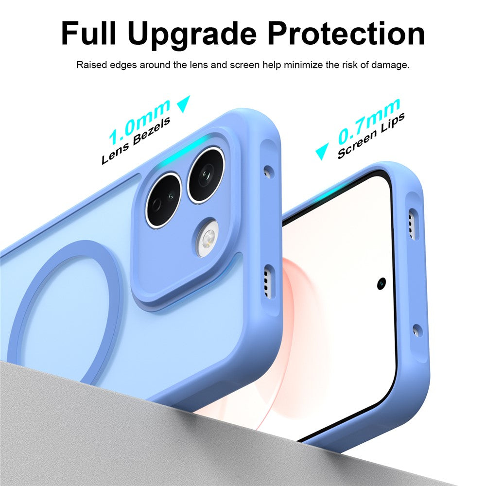 Coque MagSafe pour Xiaomi Redmi Note 17 Pro, Techsuit, HaloFrost II, bleue