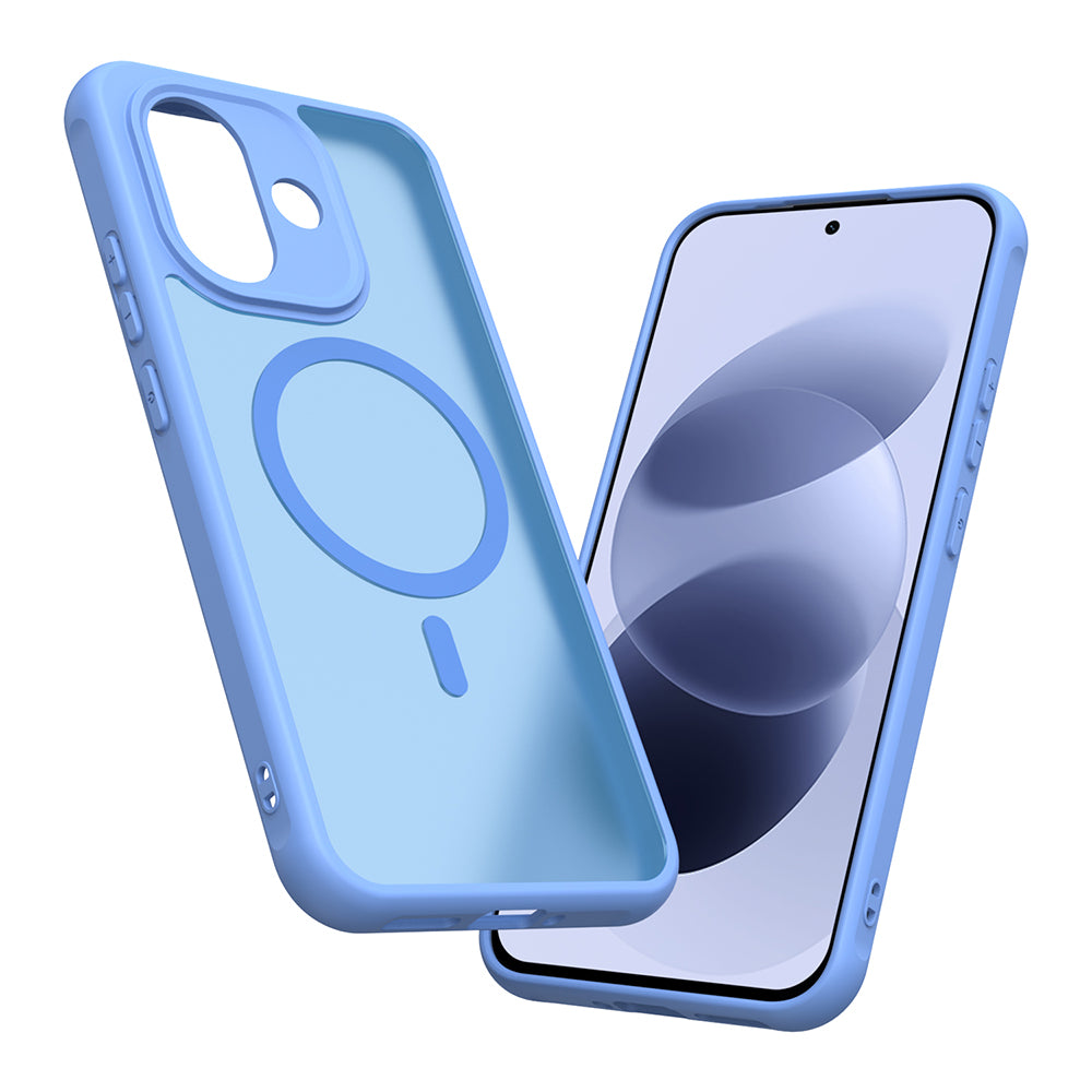 Coque MagSafe pour Xiaomi Redmi Note 17 Pro, Techsuit, HaloFrost II, bleue
