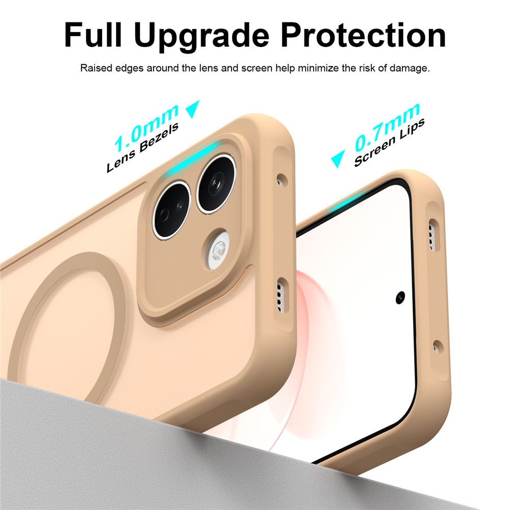 Coque MagSafe pour Xiaomi Redmi Note 17 Pro, Techsuit, HaloFrost II, dorée