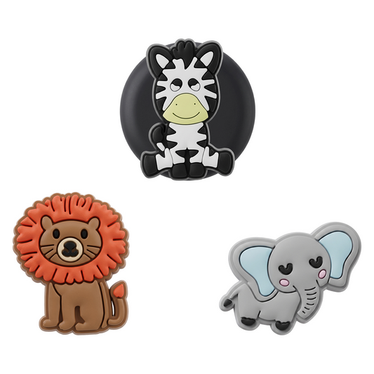 Coque OEM Zoo pour Apple AirTag, Set de 3 pièces, Multicolore