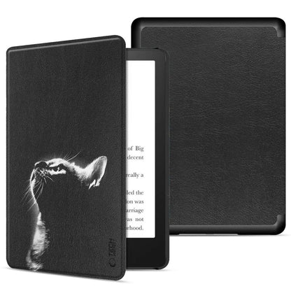 Pochette pour Amazon Kindle Paperwhite 6inch, Tech-Protect, SmartCase Cat, Noir