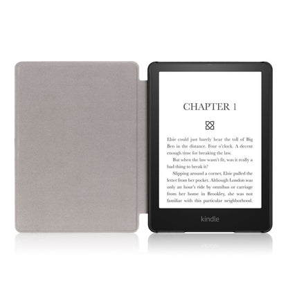 Housse pour Amazon Kindle Paperwhite 5 pouces, Techsuit, SmartCover, Noire