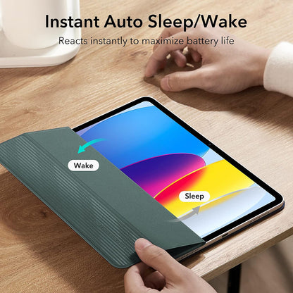 Étui pour Apple iPad (2025) / (2022), ESR, Rebound, Vert Satiné