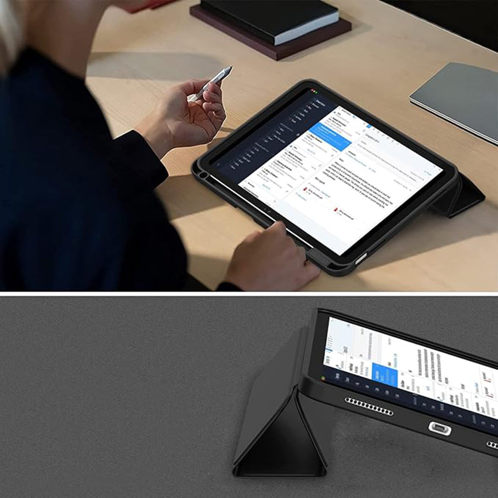 Housse pour Apple iPad (2025) / (2022), Techsuit, Flex Trifold, Bleu